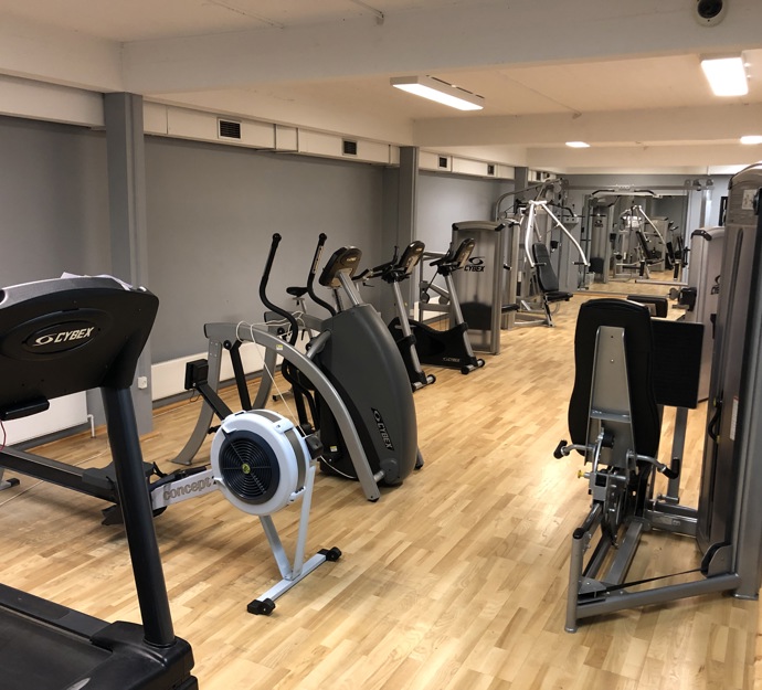 Billedet viser motionsrummet i Virumhallerne